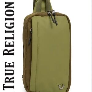 True Religion Porter Sling Bag- Olive